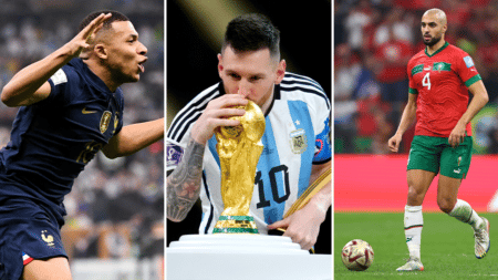 Coupe du monde 2022 : Mbappé, Messi, Amrabat… L’équipe type du Mondial Kylian Mbappé, Leo Messi, Sofyan Amrabat... Découvrez l'équipe-type de la Coupe du monde 2022 avec le meilleur joueur du Mondial à chaque poste.