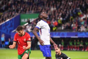 Randal Kolo Muani a eu une occasion en or d'ouvrir la marque pour l'équipe de France face au Portugal.